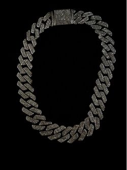 Cuban Link Chain Moissanite 16 Inch