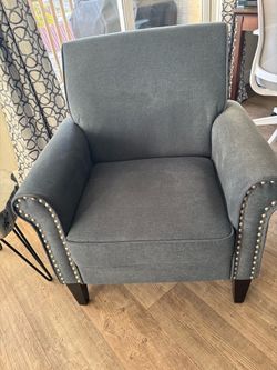 Beautiful, matching blue chairs, let New, $75 for the Set Beautiful matching blue chairs, New, $75 for the Set