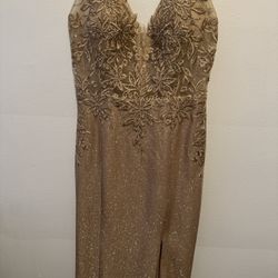Gold Prom Dress