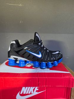 Shox TL Black & Royal Blue -Classic Shox Running  Sneakers- With Box
