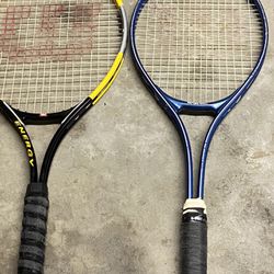Lot Of 4 Tennis Rackets 