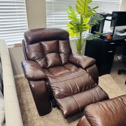 Leather couches 