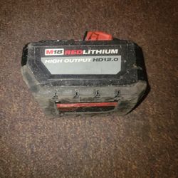 12.0 M18 Battery Used