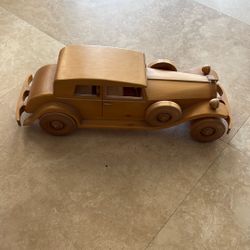 Vintage handcrafted wood 1932 Buick