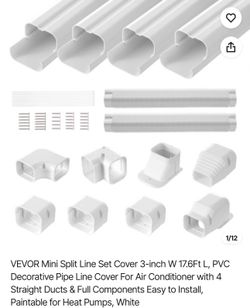 Mini Split Line Set Cover 3-inch W 17.6Ft L