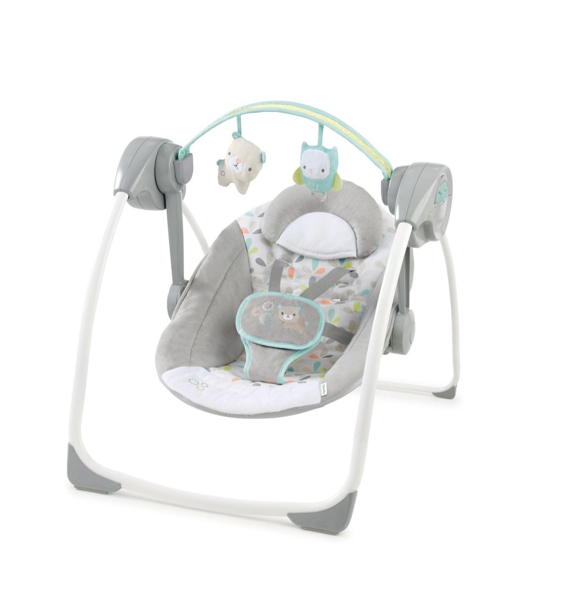 Portable Baby Swing (Ingenuity Soothe 'n Delight Portable Baby Swing with Music, Gray.)