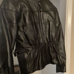 Women’s Leather Riding Jacket 