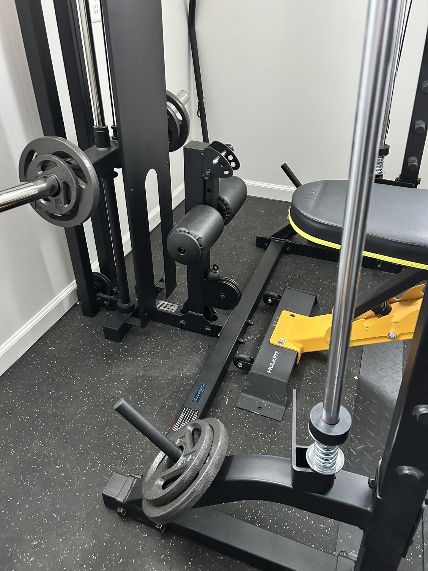 Powertec Squat Rack And Lay Pulldown Attachment