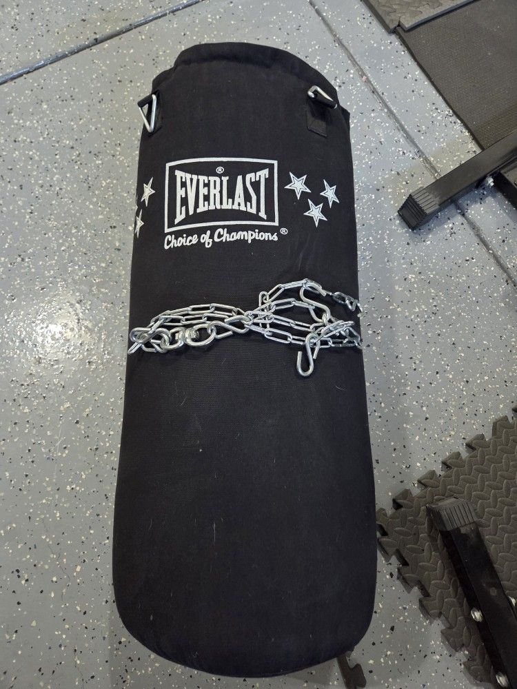 Everlast Punching Bag MMA UFC Training Bag Boxing Kicking 50 Pounds