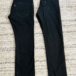 Black Levi’s Pants 15 For Both
