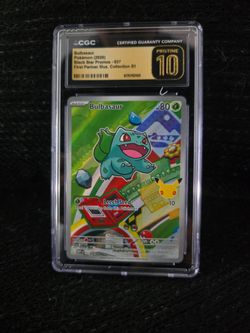 Bulbasaur 30th anniversary Promo Pristine 10