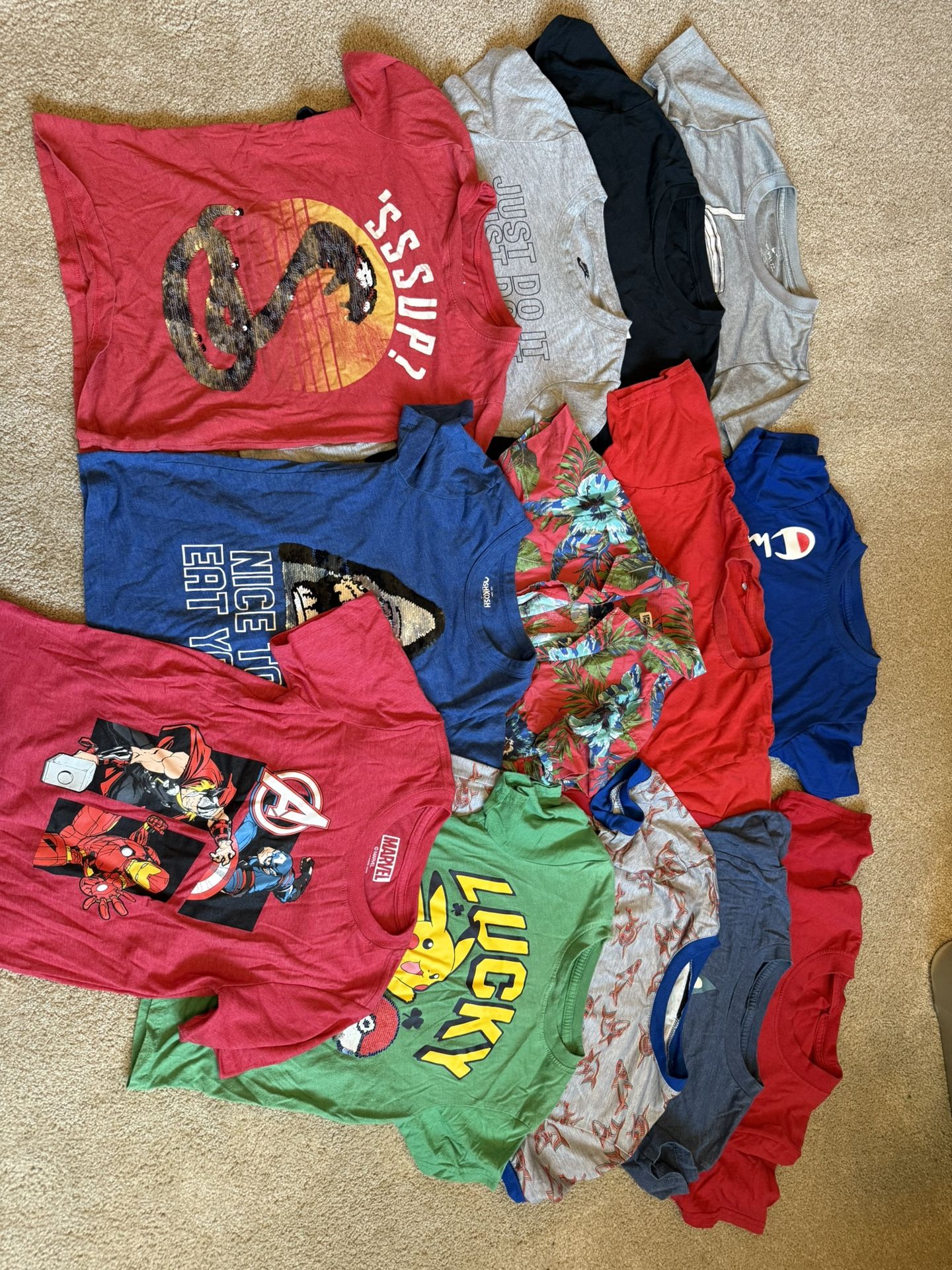 Boys Size 7 Clothing (trash Bag Full)
