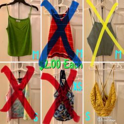 Ladies Stylish Shirts and Blouses; $2 - $5 each