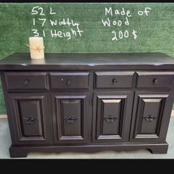 Entryway/ SIDEBOARD/ CREDENZA.  BEAUTIFUL MADE OF WOOD. Lots Of Storage Space 