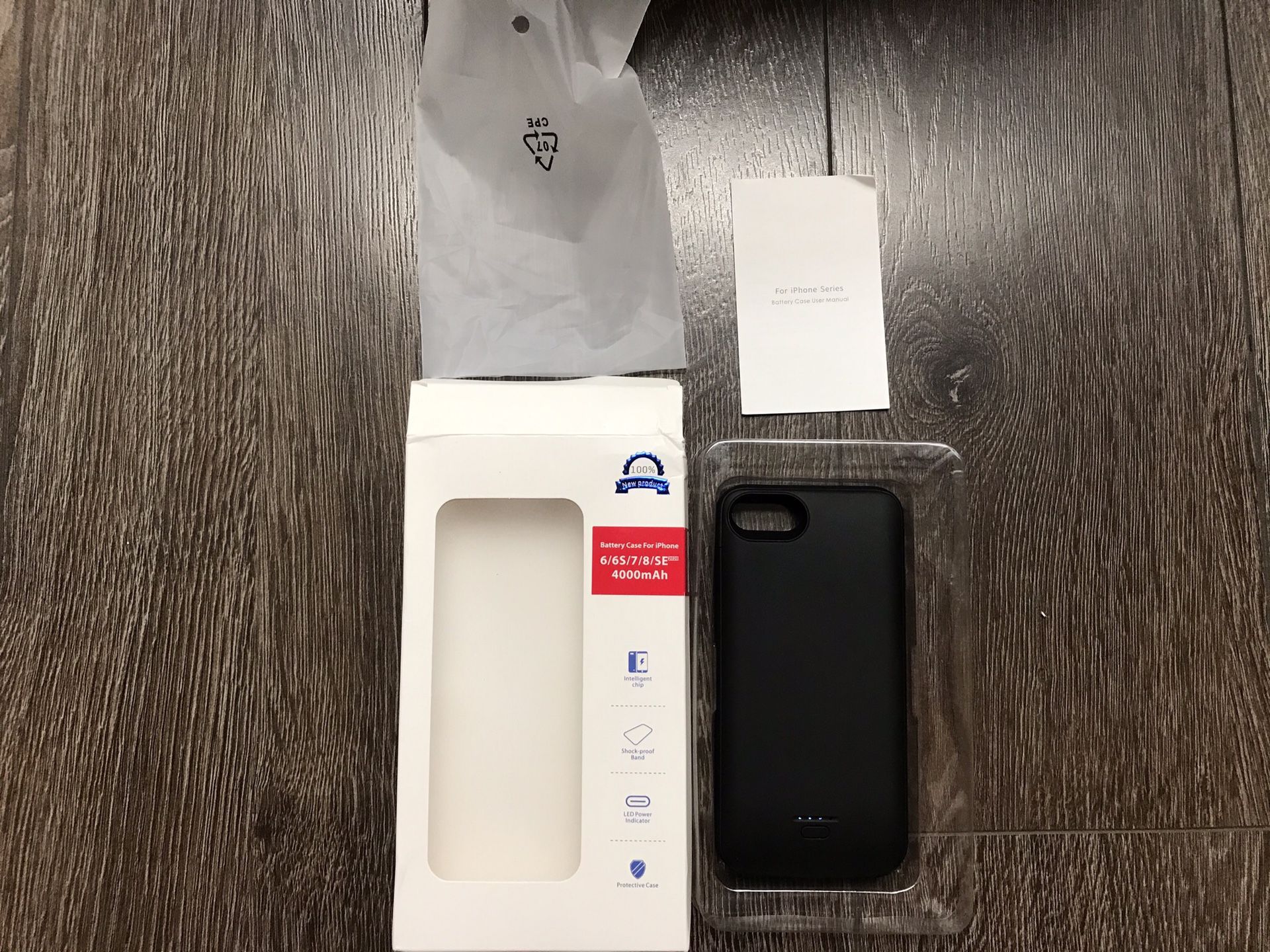 iPhone 6/6s/7/8/SE(2020) battery case 4000mah