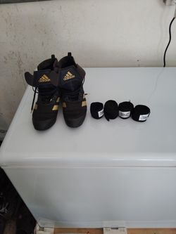 Boxing Shoes And Hand Wraps
