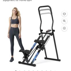 Foldable Stair Stepper Adjustable Armrests and Pedals 2 Incline Modes Steppers for Exercise with LCD Display Full-Body Workout Vertical Climber Exerci