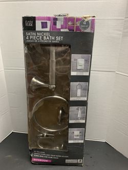 4p Satin Bathroom Set