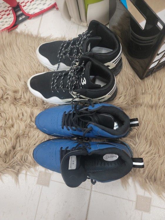 Mid Top Tennis Shoes, Like New Size 9