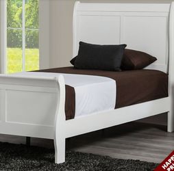 Twin bed with mattress and boxpring 399
