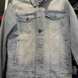 Rhinestone kloud9 jean jacket