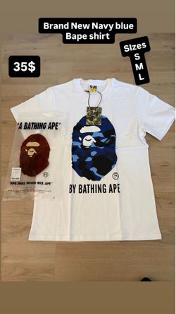 Brand New blue and white camo bape shirt