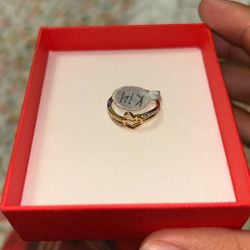 14k Heart Ring