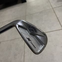 callaway x forged iron 7 in legt hand  Steel shaft project x 