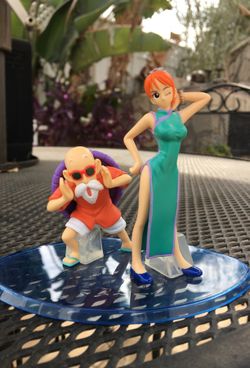 Dragonball x One Piece Master Roshi & Nami figurine