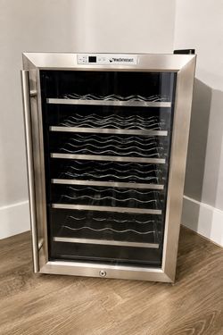 Wine Enthusiast Stainless Steel Wine Cooler / Refrigerator