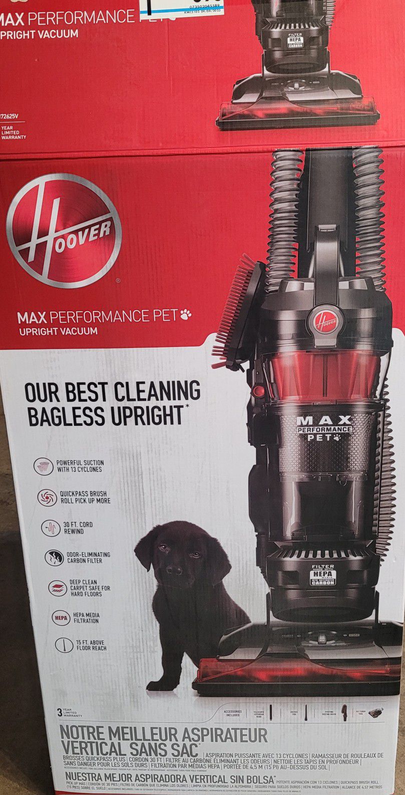 Hoover Max Performance Upright Vacuum Our Best Cleaning Bagless Look Like New