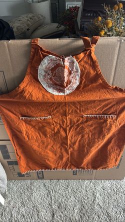Orange Thanksgiving Turkey Apron