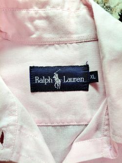 Pink Ralph Lauren Button Up Blouse
