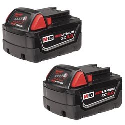 NEW 2-Pack Milwaukee M18 Batteries 18v Battery Pack Brand New