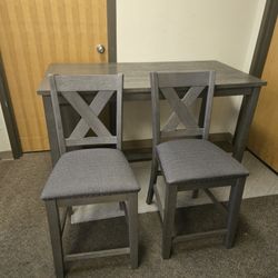 Dining Table With Storage Shelves 