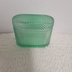 Green Glass Sealable Container 