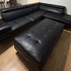 Modern Sectional Sofa With Ottoman