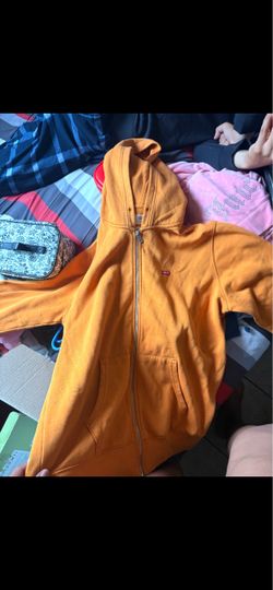 Levi's Orange Zip-Up Hoodie