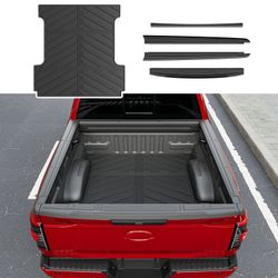 Xipoo 5.5FT Truck Bed Rail Cap Compatible With 2015-2025 Ford F150 Bed Mat Truck Liner Tailgate Molding