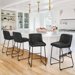 26 Inch Counter Height Bar Stools Set of 3