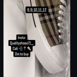 Burberry Brown Converse 