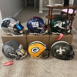 Autographed Signed Authentic Full-size Helmets For Sale!!!