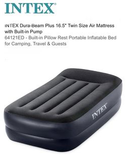 Twin Air Mattress with Built-in Pump