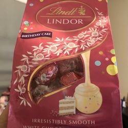 lindor birthday cake white chocolate 8.5 oz, $8