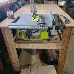 Ryobi/Skilsaw 10 Inch Table Saw With Workshop Table Custom Circular