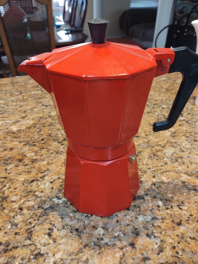 Red mini coffee pot