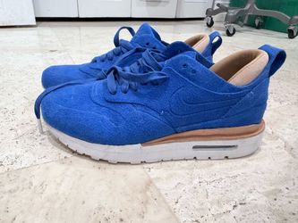 Nike Air Max 1 Royal Blue Suede Sneakers