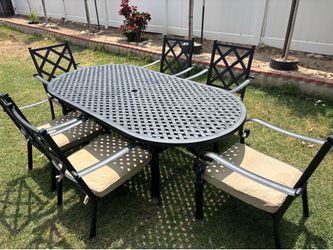 Patio table set heavy