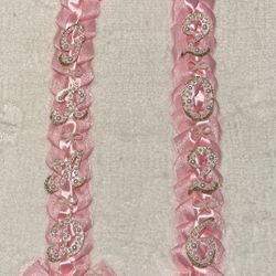 Pink Graduation Lei With Pearls - Collar De Graduacion Rosa Con Perlas 2026 🎀
