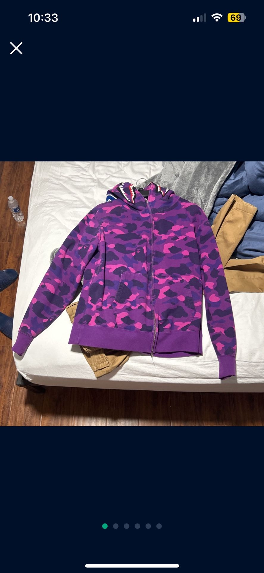 Bape Hoodie large Purple
